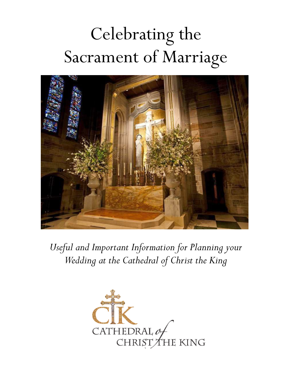 Celebrating the Sacrament of Marriage