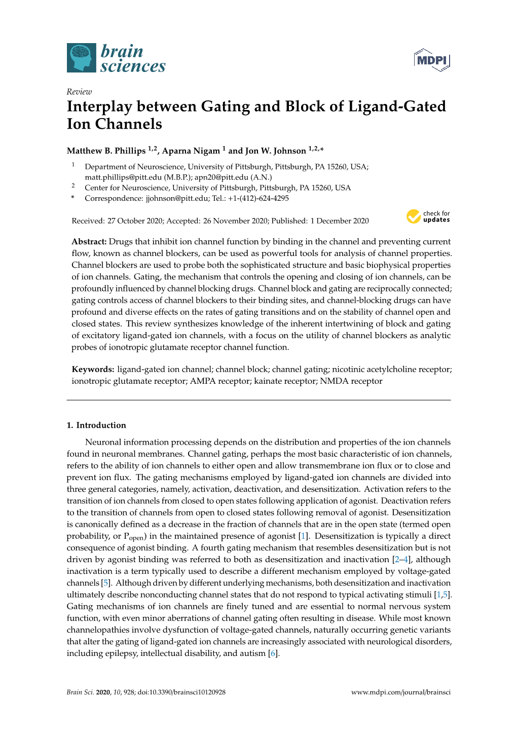 Interplay Between Gating and Block of Ligand-Gated Ion Channels