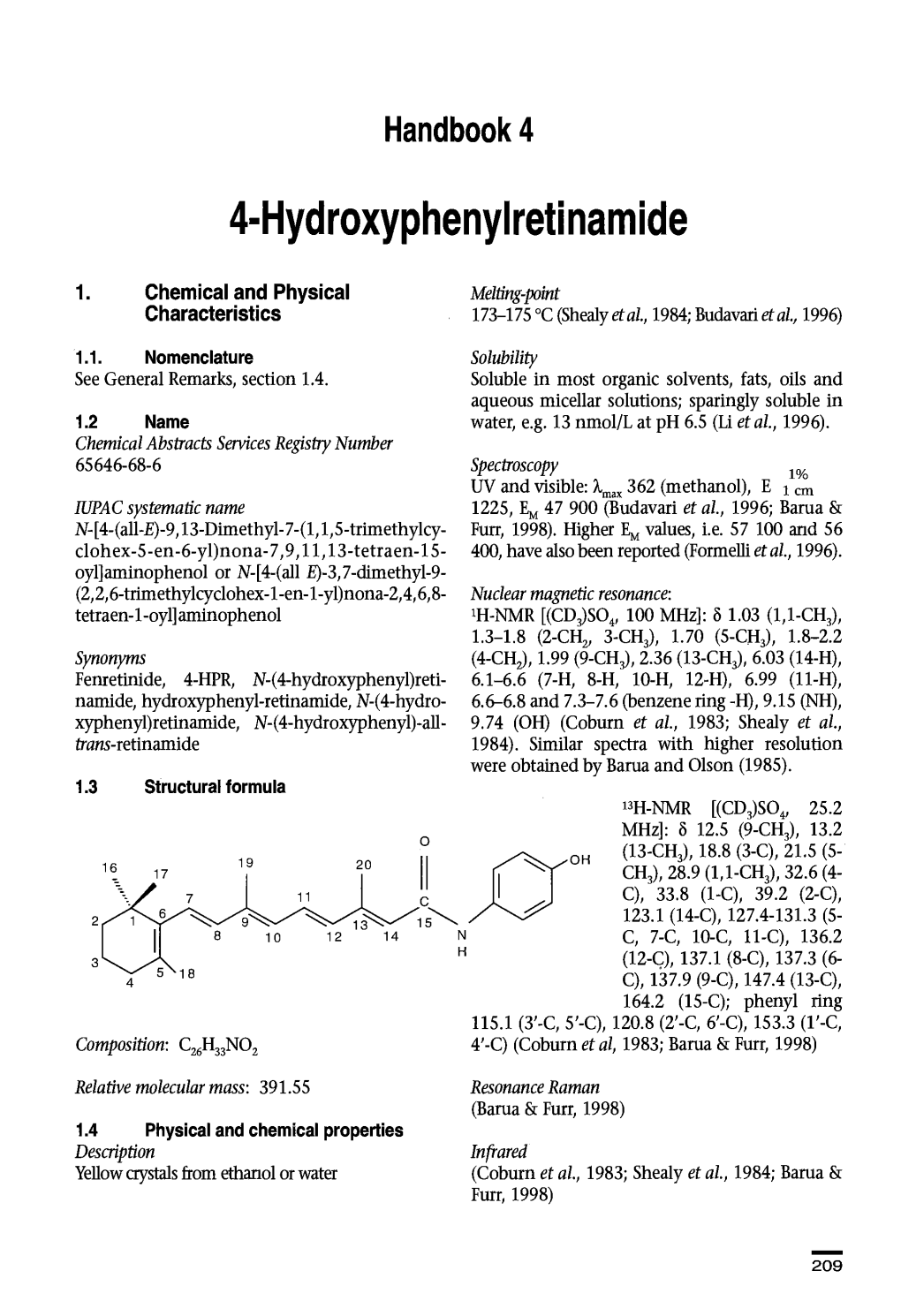 4-Hydroxyphenyiretinamide