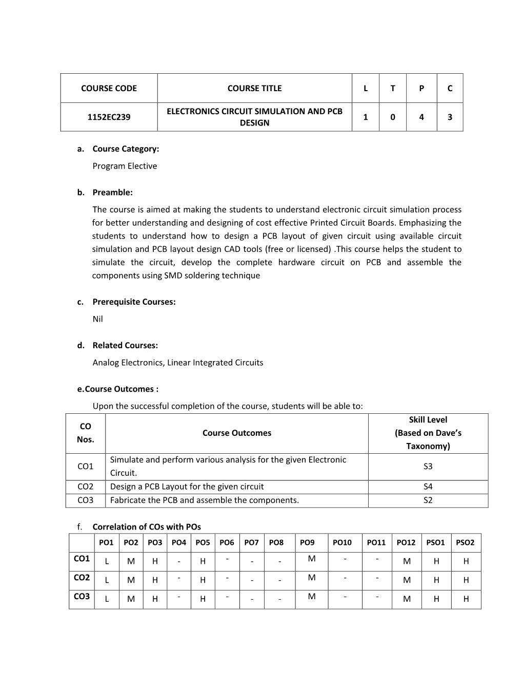 Electronic Circuit Simulation and PCB Design