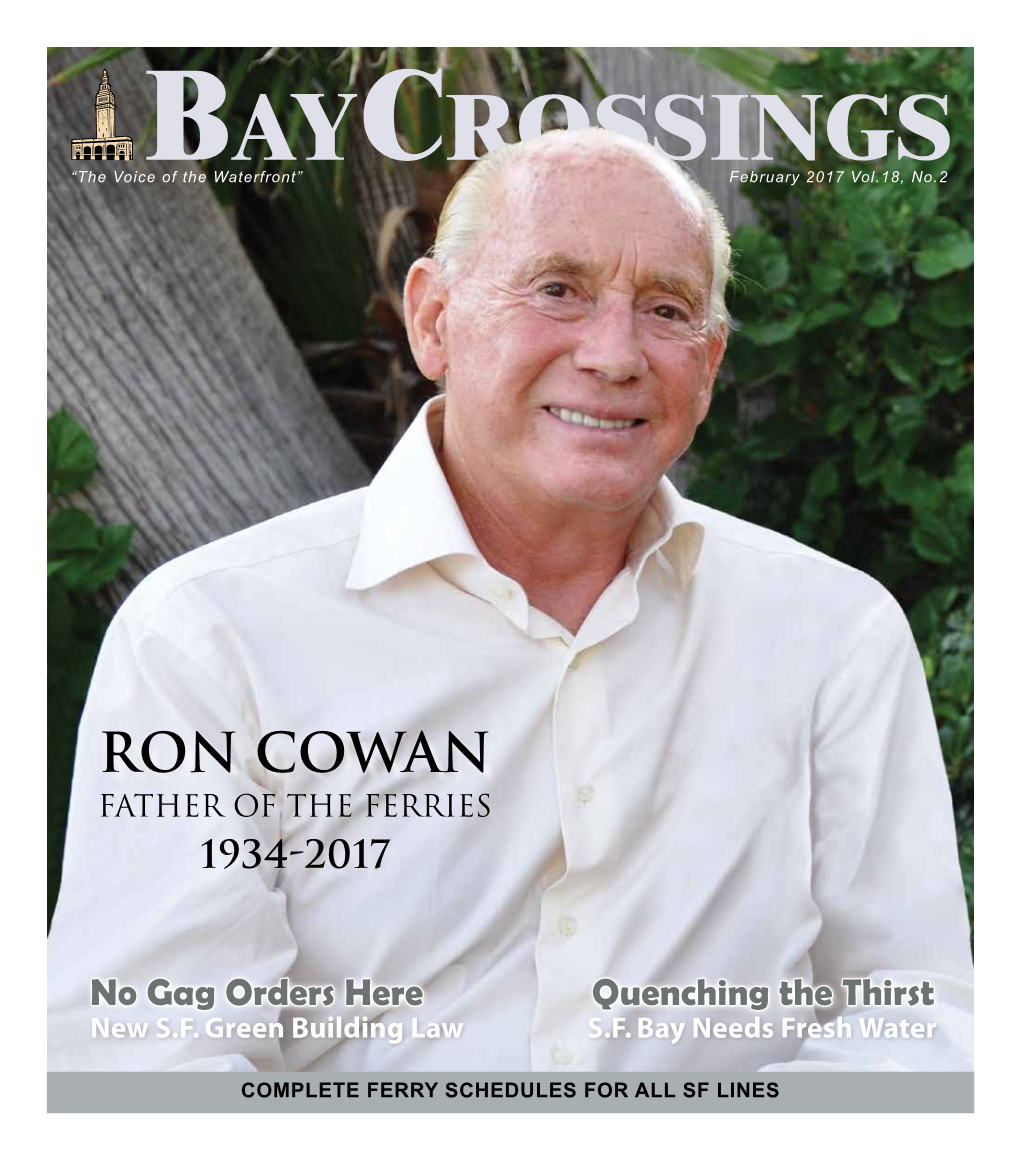 Ron Cowan Father of the Ferries 1934-2017