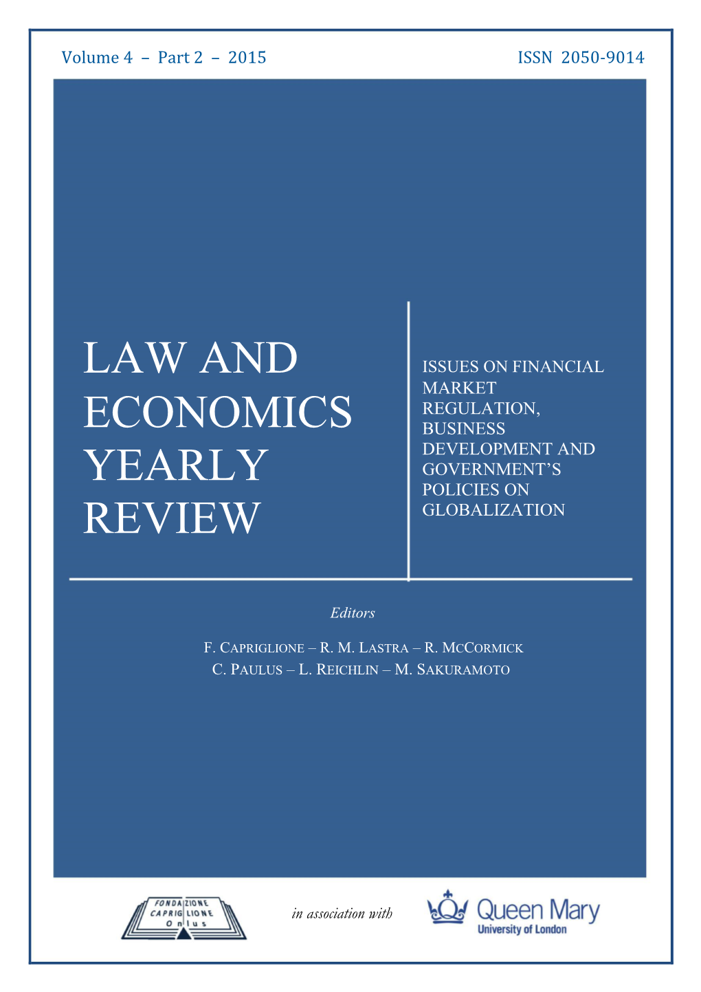 Law and Economics Yearly Review