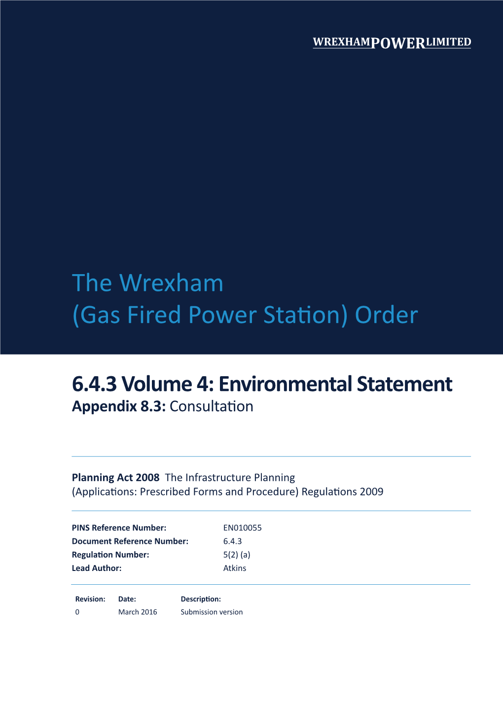 The Wrexham (Gas Fired Power Station) Order