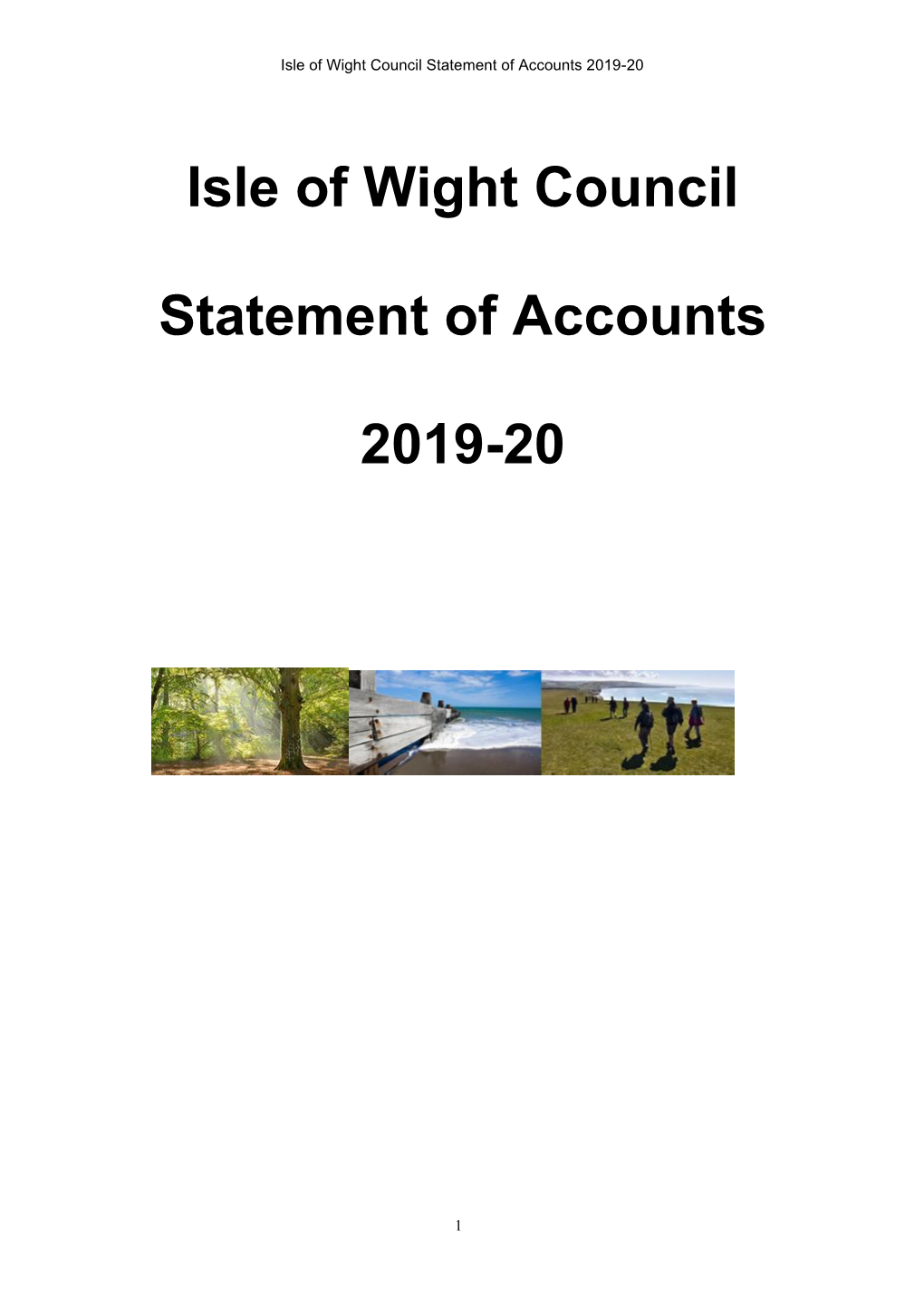 Isle of Wight Council Statement of Accounts 2019-20