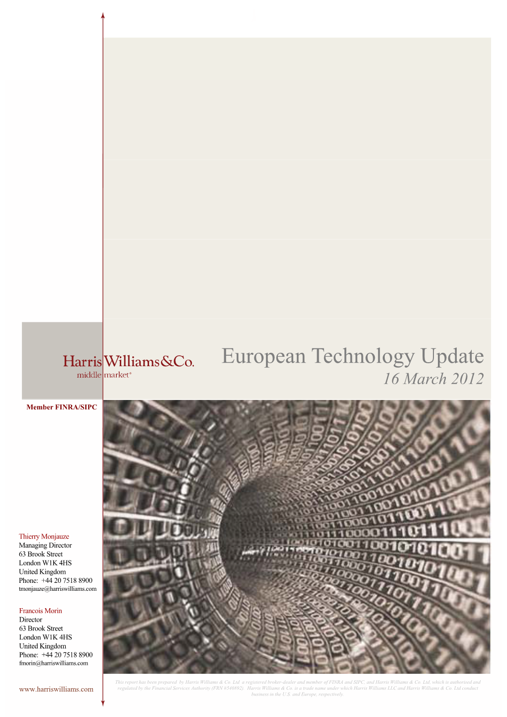 European Technology Update 16 March 2012