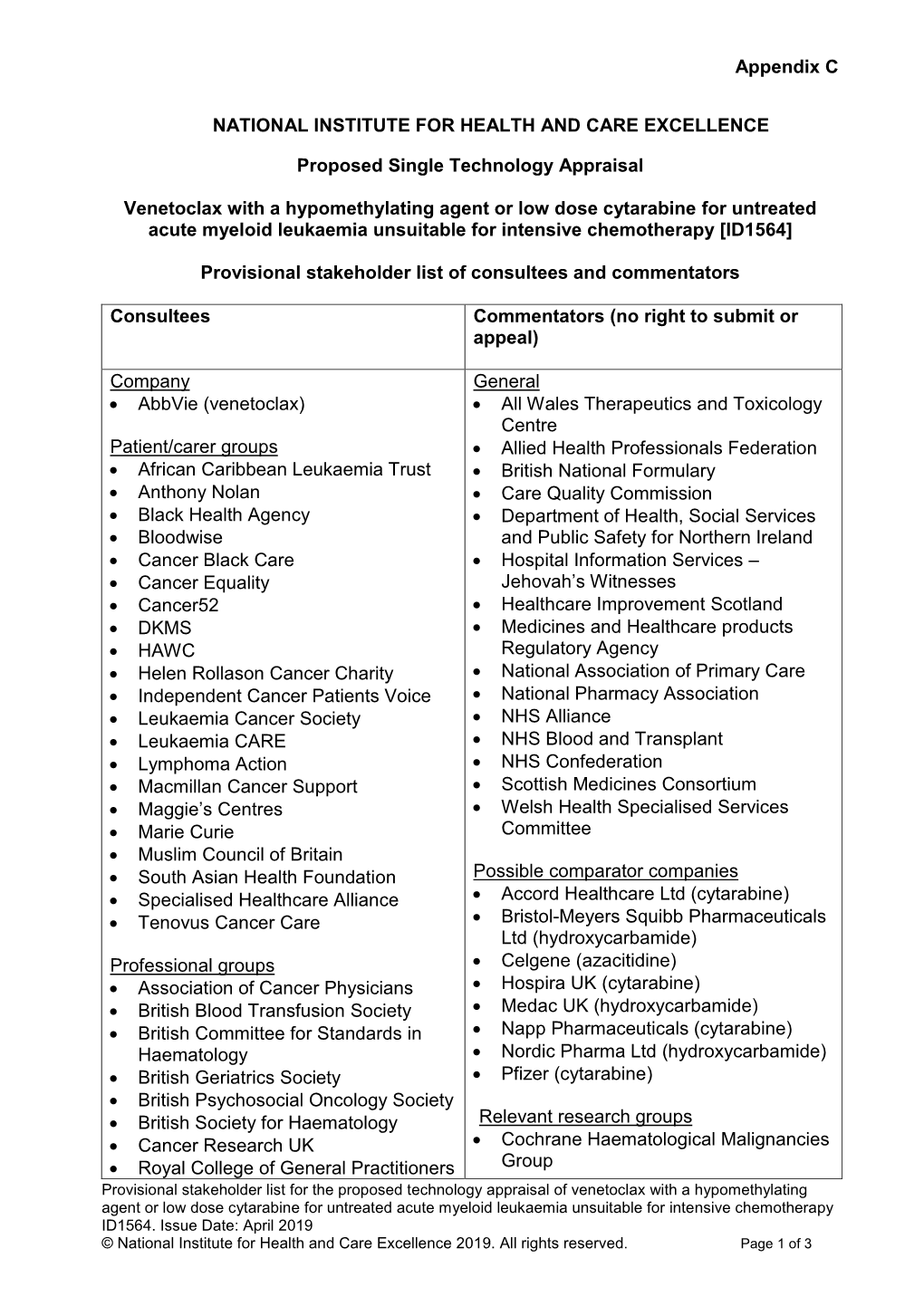 Draft Matrix Post Referral PDF 189 KB