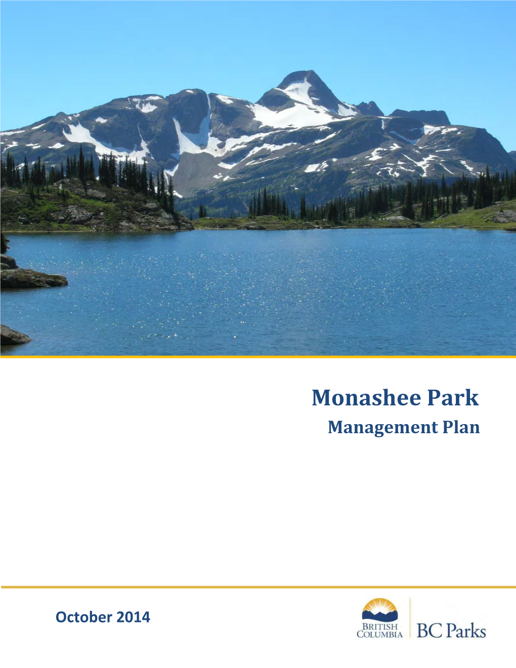 Monashee Park Plan