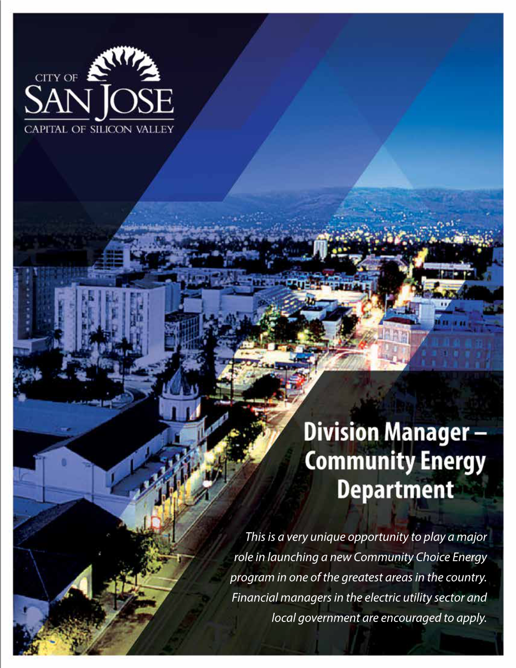 Community Energy Department Division Manager