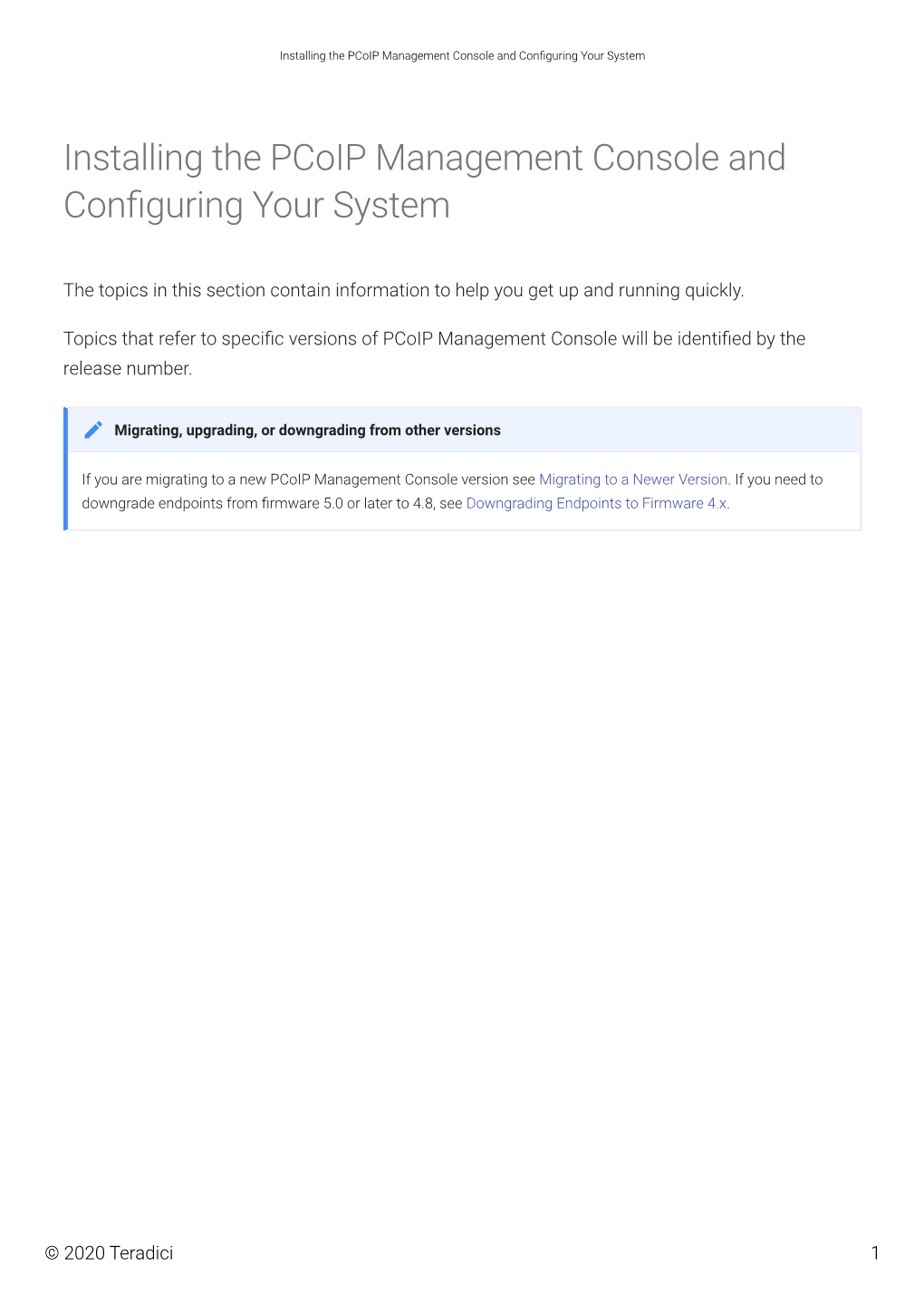 Pcoip Management Console 20.01 Administrators Guide