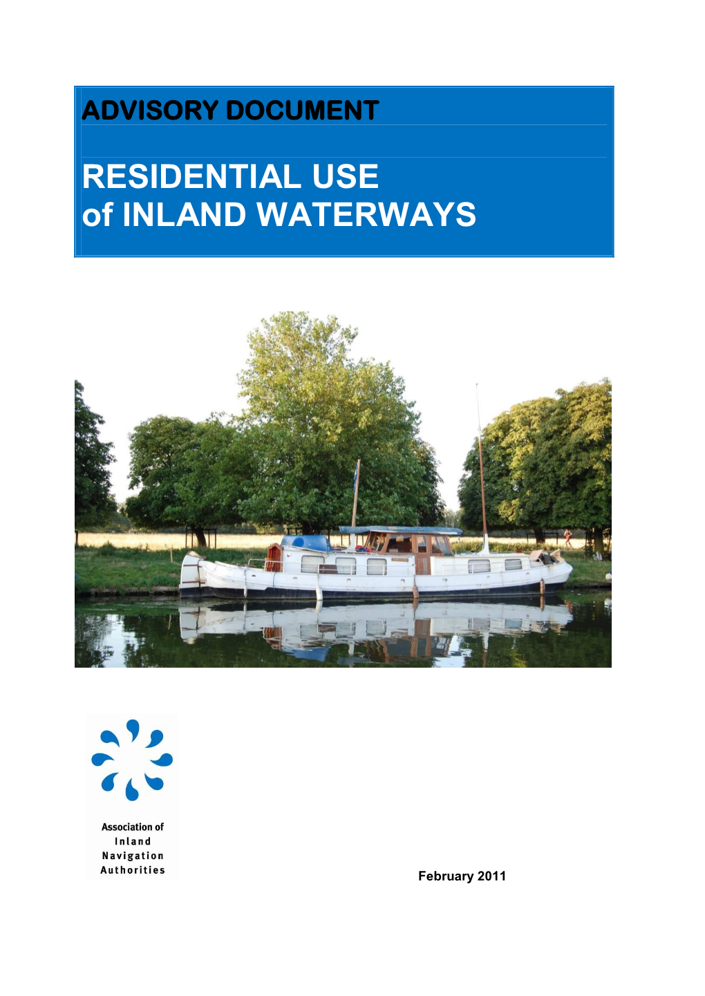 Residential Use of Inland Waterways – an Advisory Document