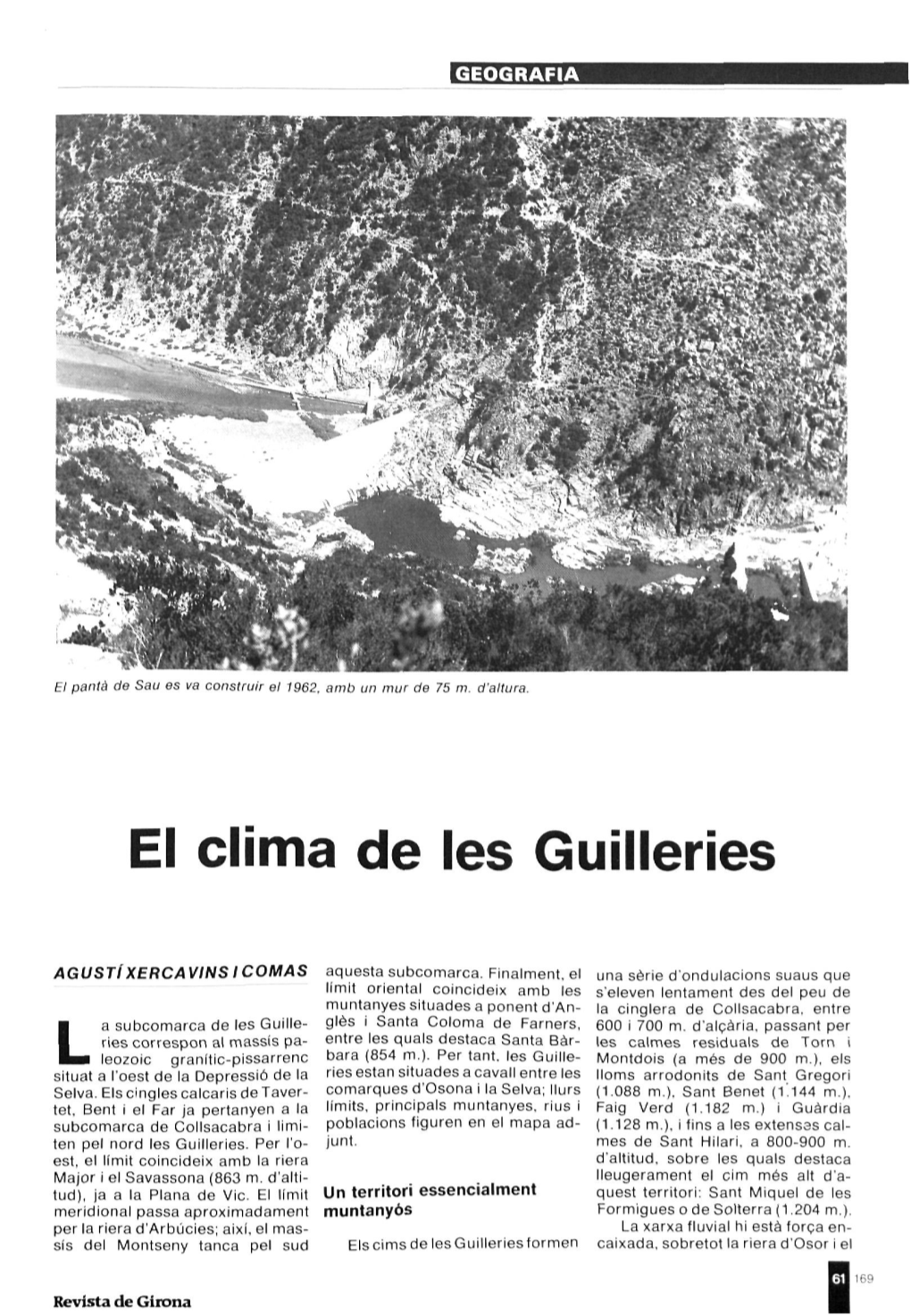 El Clima De Les Guilleries