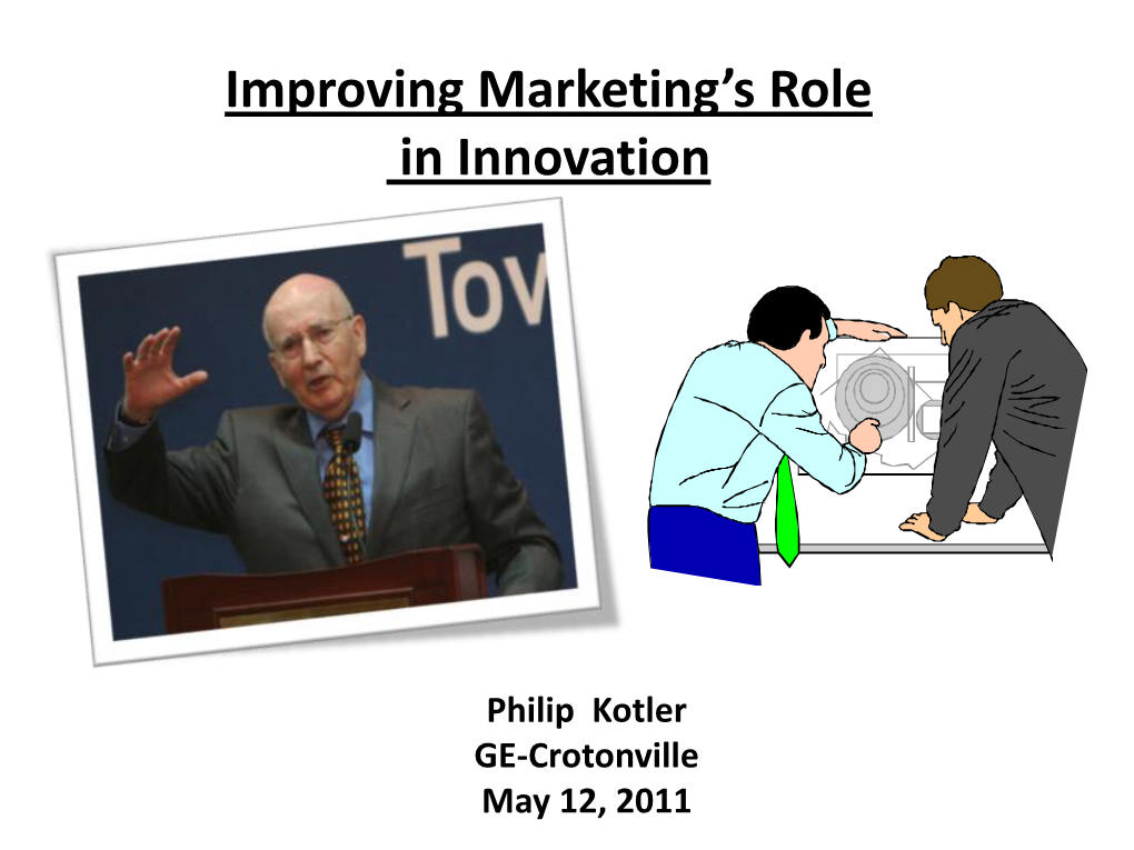 Improving Marketing's Role in Innovation