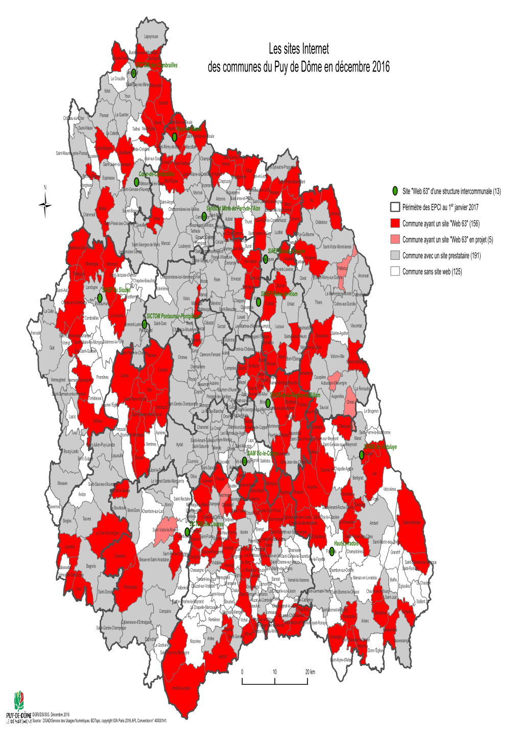 Les Sites Internet Des Communes Du Puy De Dôme En Décembre 2016