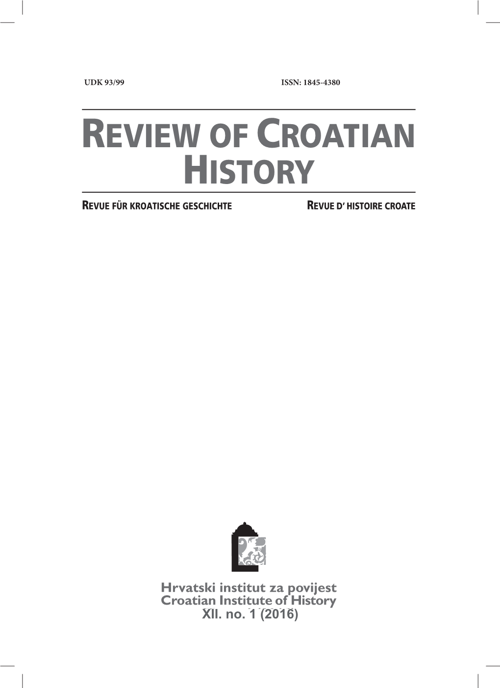 Review of Croatian History