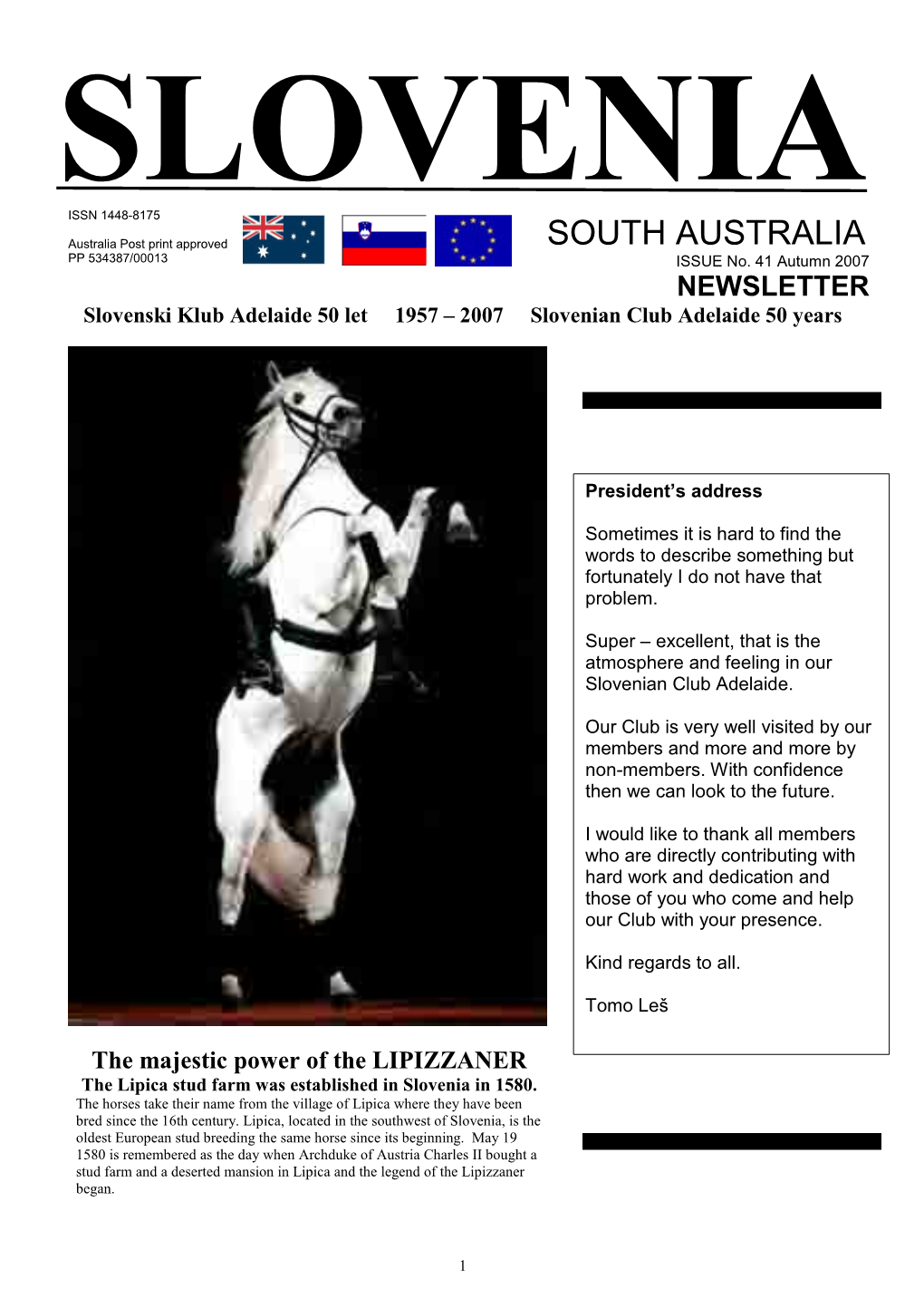 South Australia NEWSLETTER No41