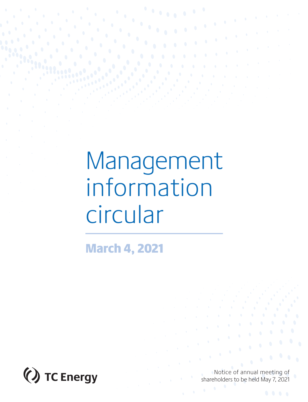 TC Energy 2021 Management Information Circular