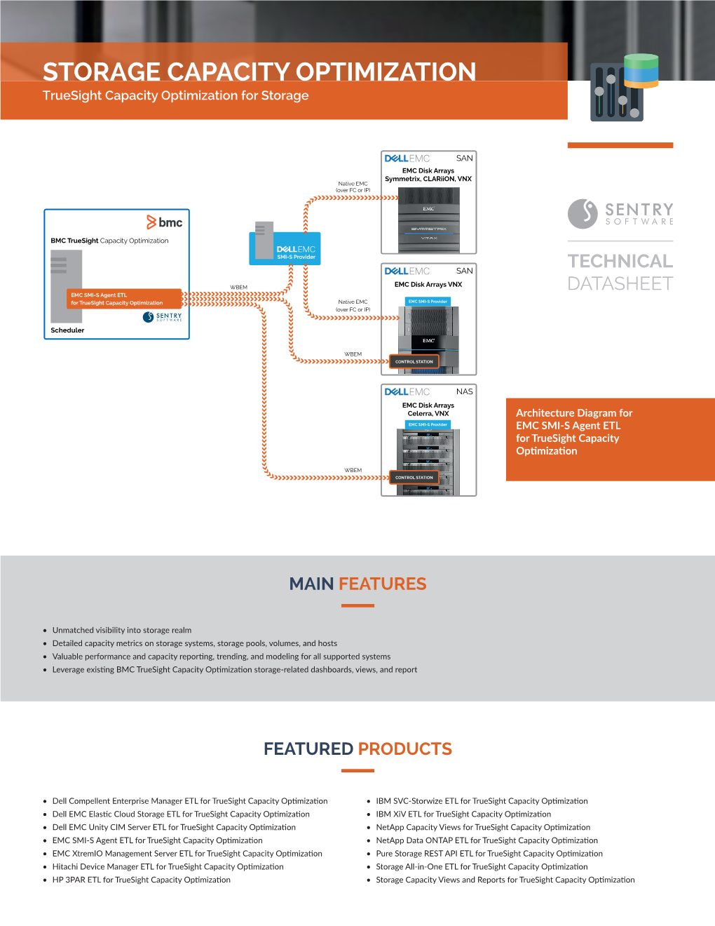 STORAGE CAPACITY OPTIMIZATION Truesight Capacity Optimization for Storage