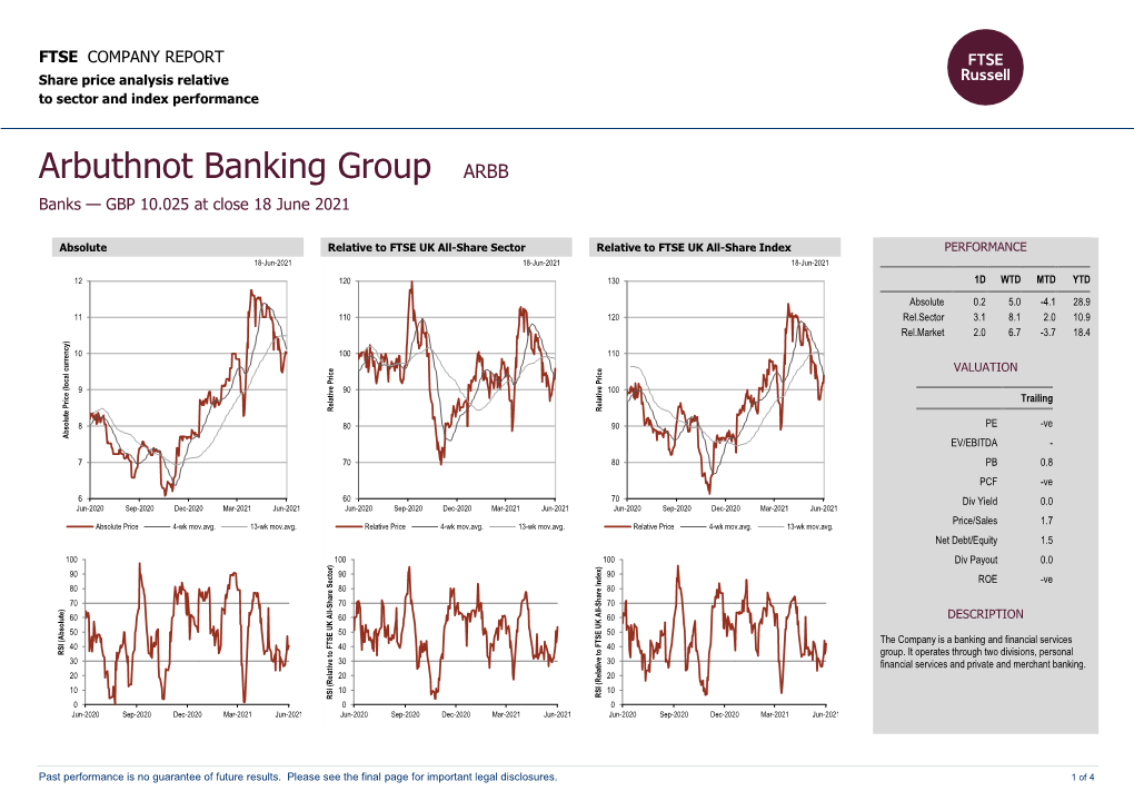 FTSE Factsheet