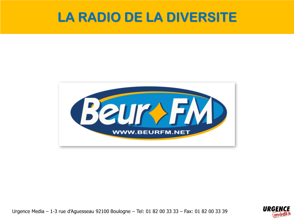 La Radio De La Diversite