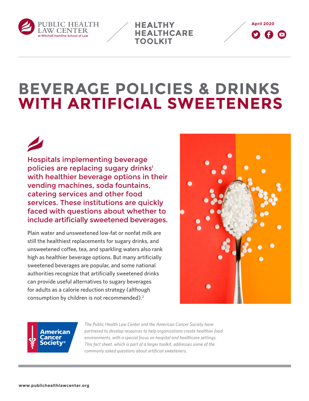 Beverage Policies & Drinks with Artificial Sweeteners