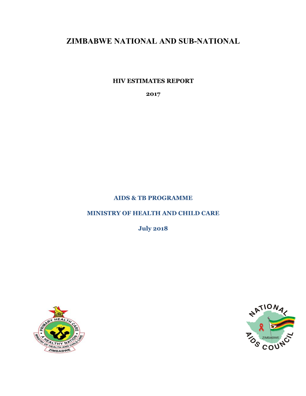 Zimbabwe-HIV-Estimates Report 2018