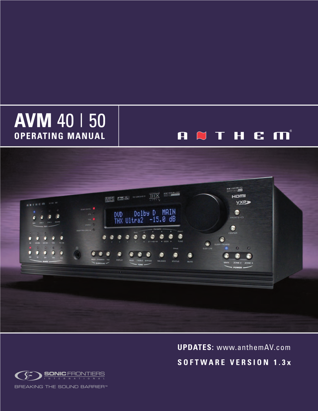 Avm 40 | 50 Operatingmanual