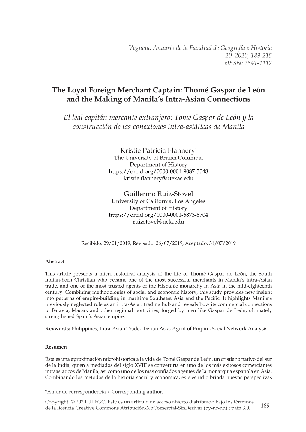 Thomé Gaspar De León and the Making of Manila's Intra-Asian