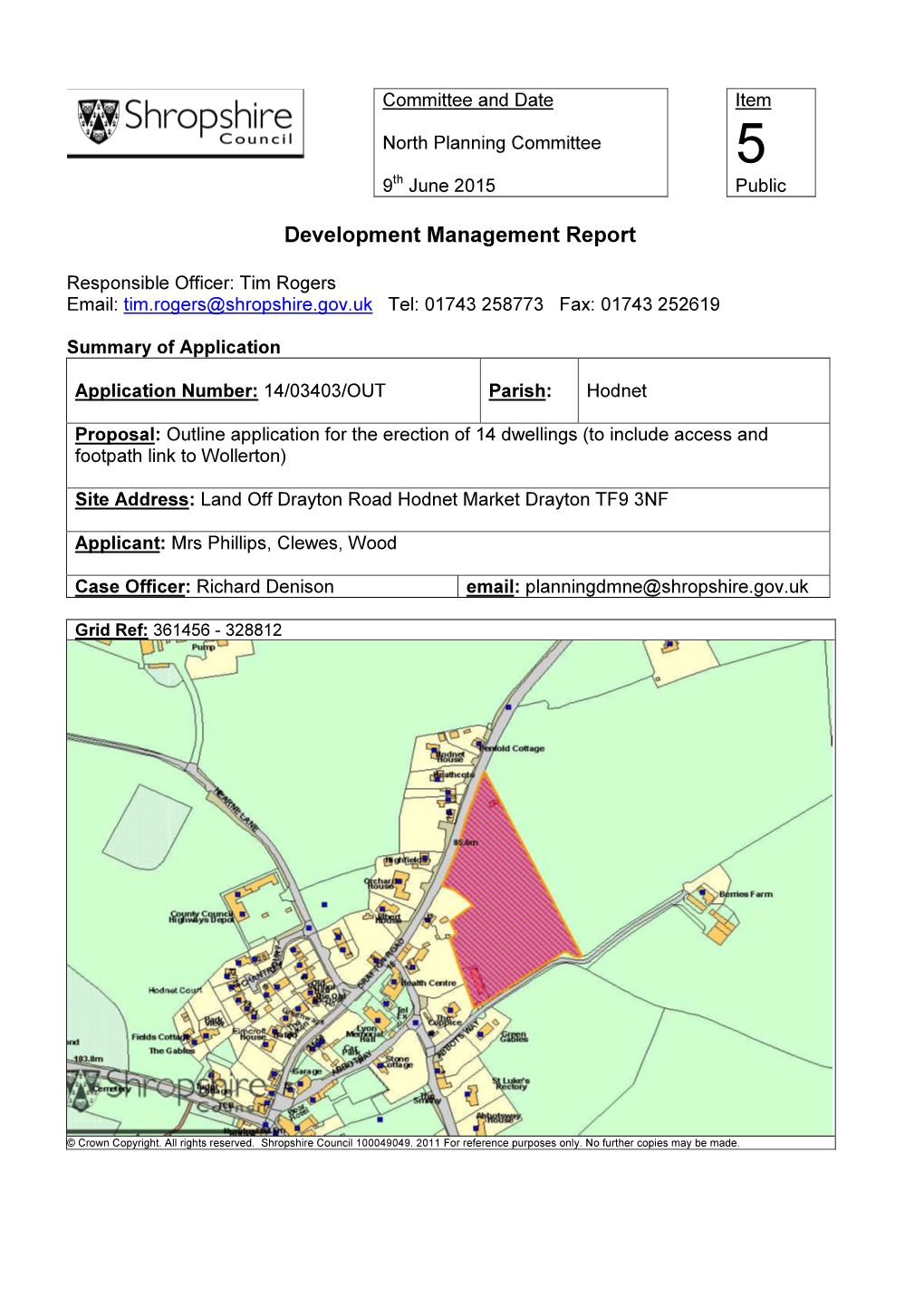 Land Off Drayton Road, Hodnet, Market