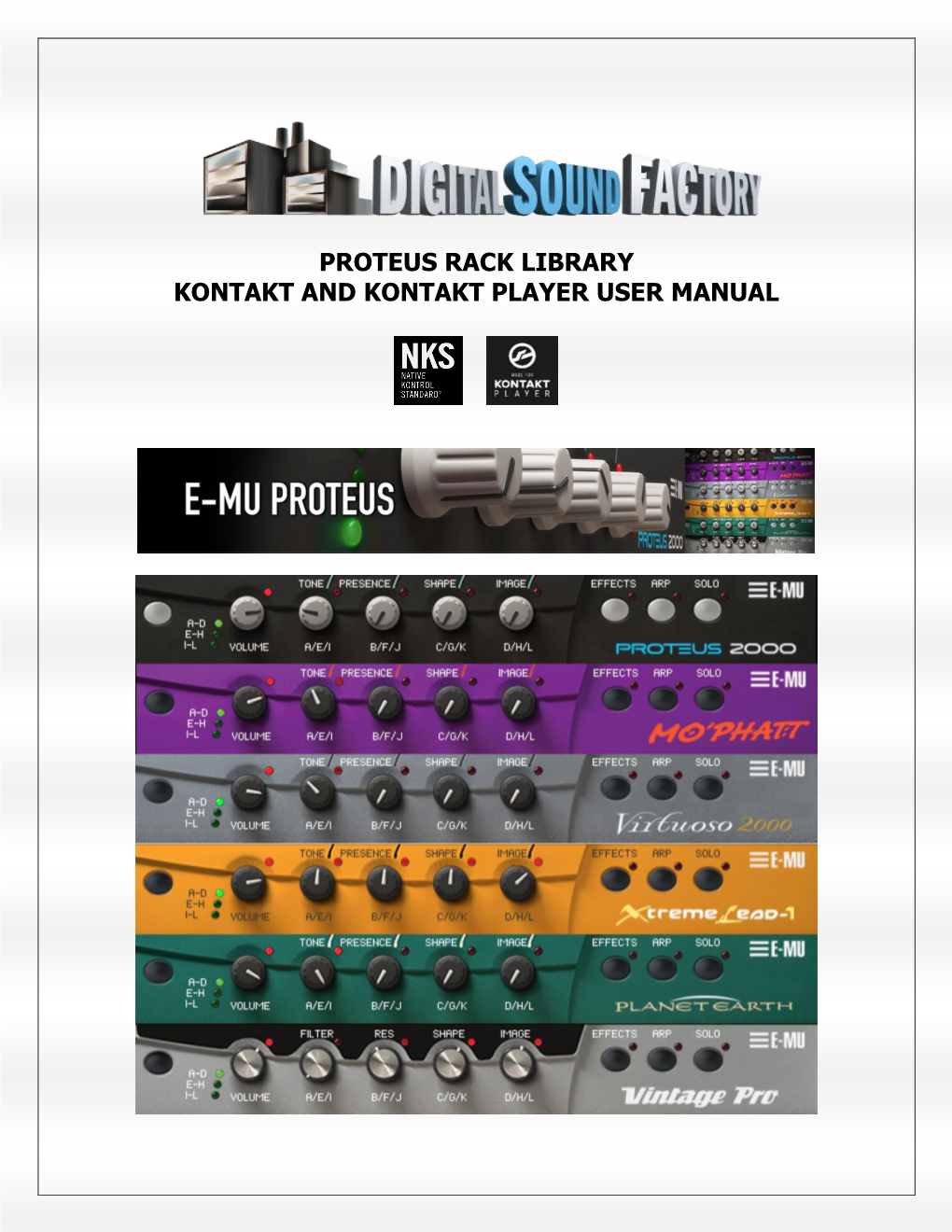 E-MU Proteus Rack Library User Manual