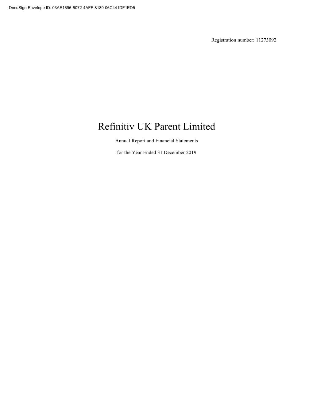 Refinitiv UK Parent Limited