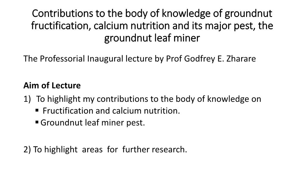 Groundnut Leaf Miner