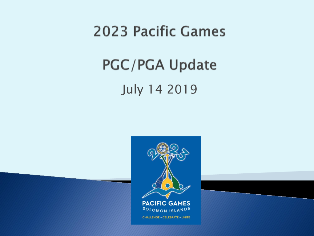 2023 Pacific Games Project Update