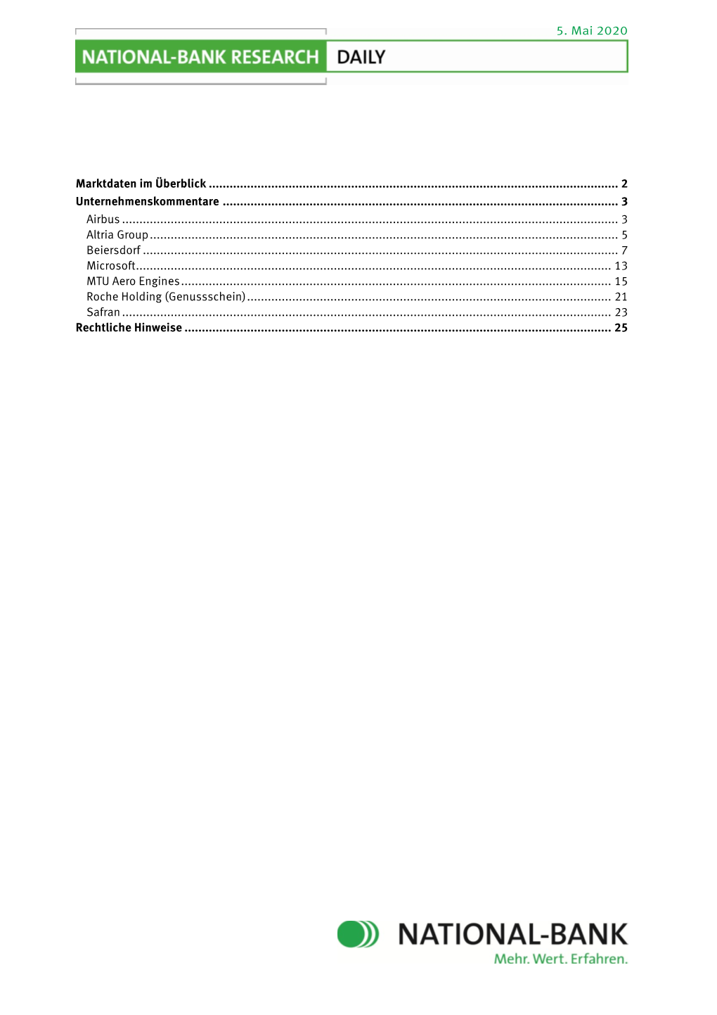 Research Aktuell Vom 05.05.2020