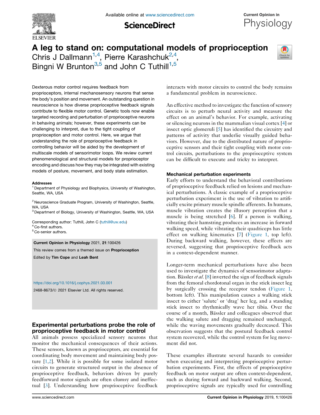 Computational Models of Proprioception