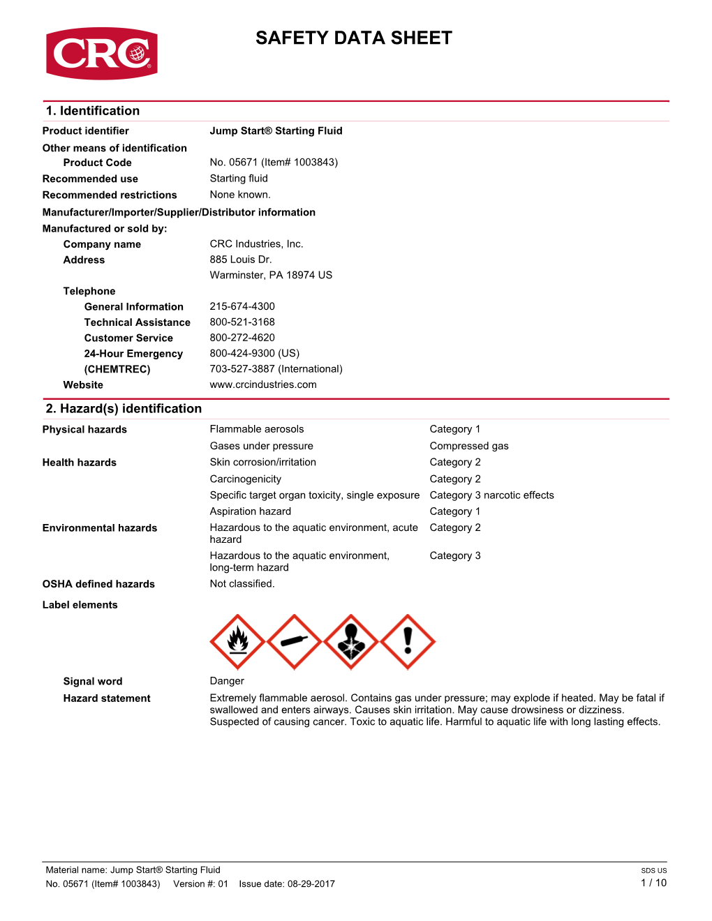 Safety Data Sheet