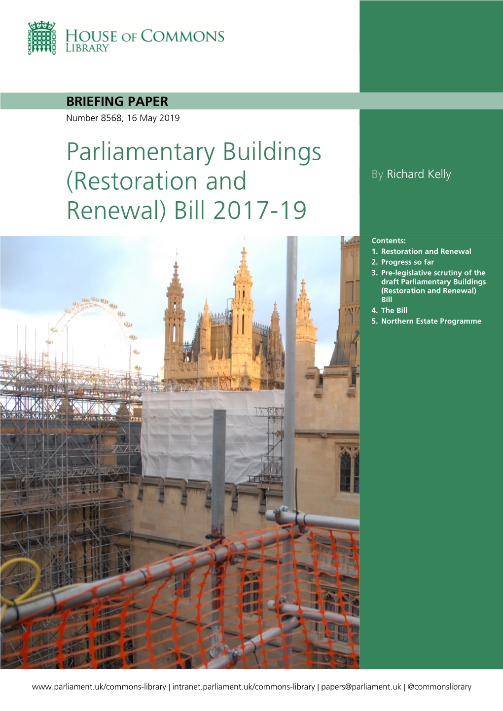 Parliamentary Buildings by Richard Kelly