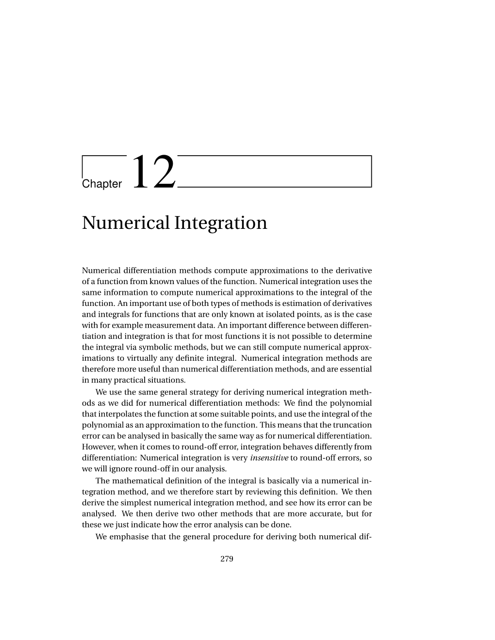 Numerical Integration