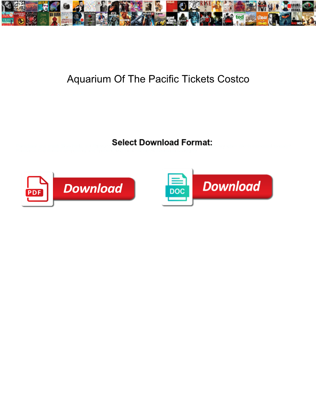 Aquarium of the Pacific Tickets Costco