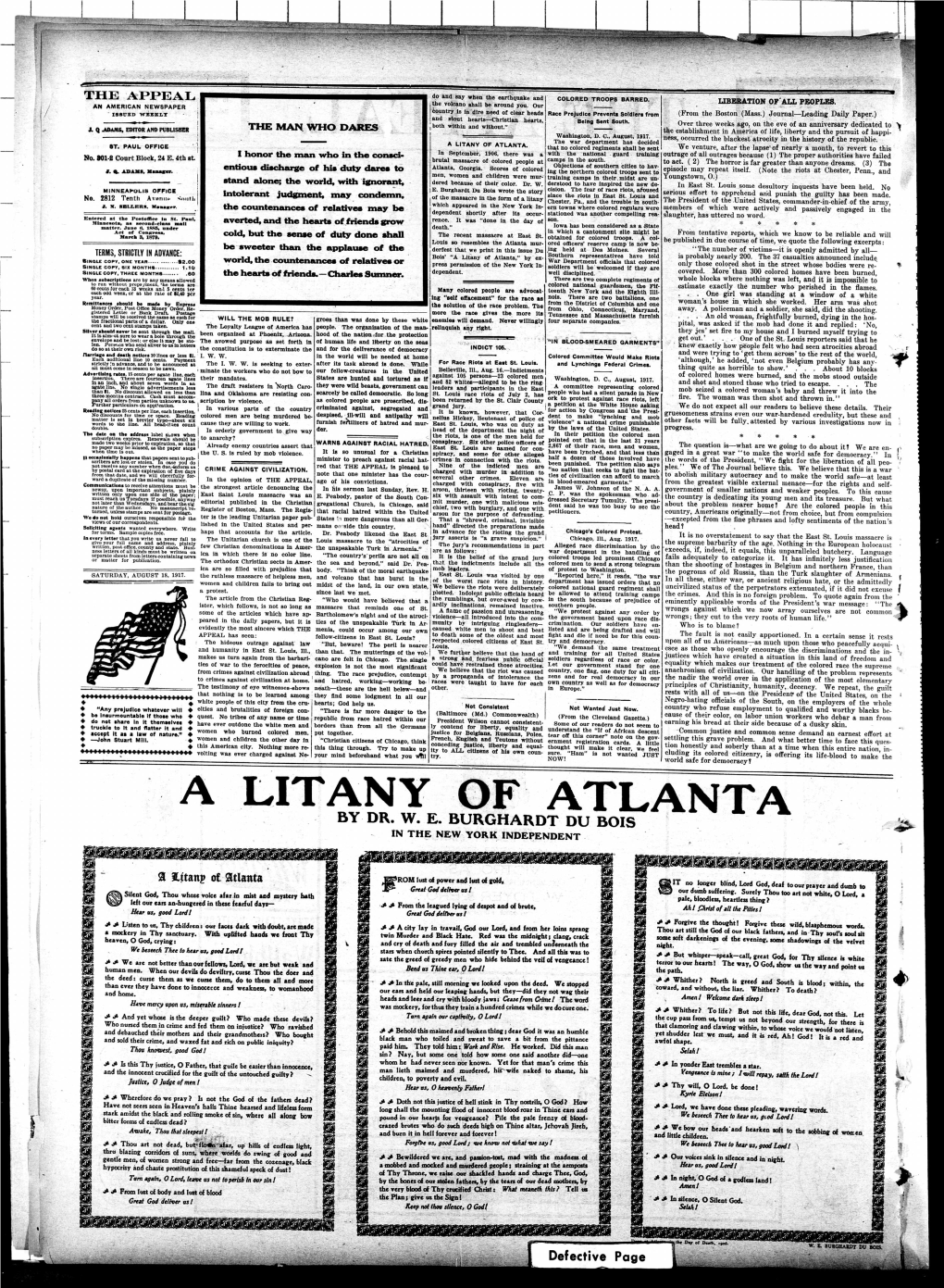 A Litany of Atlanta