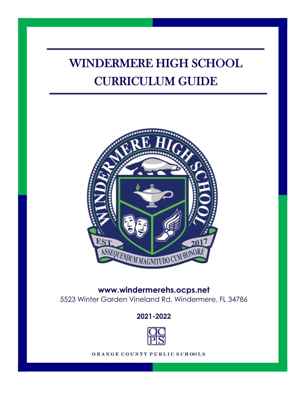 Windermere High School Curriculum Guide