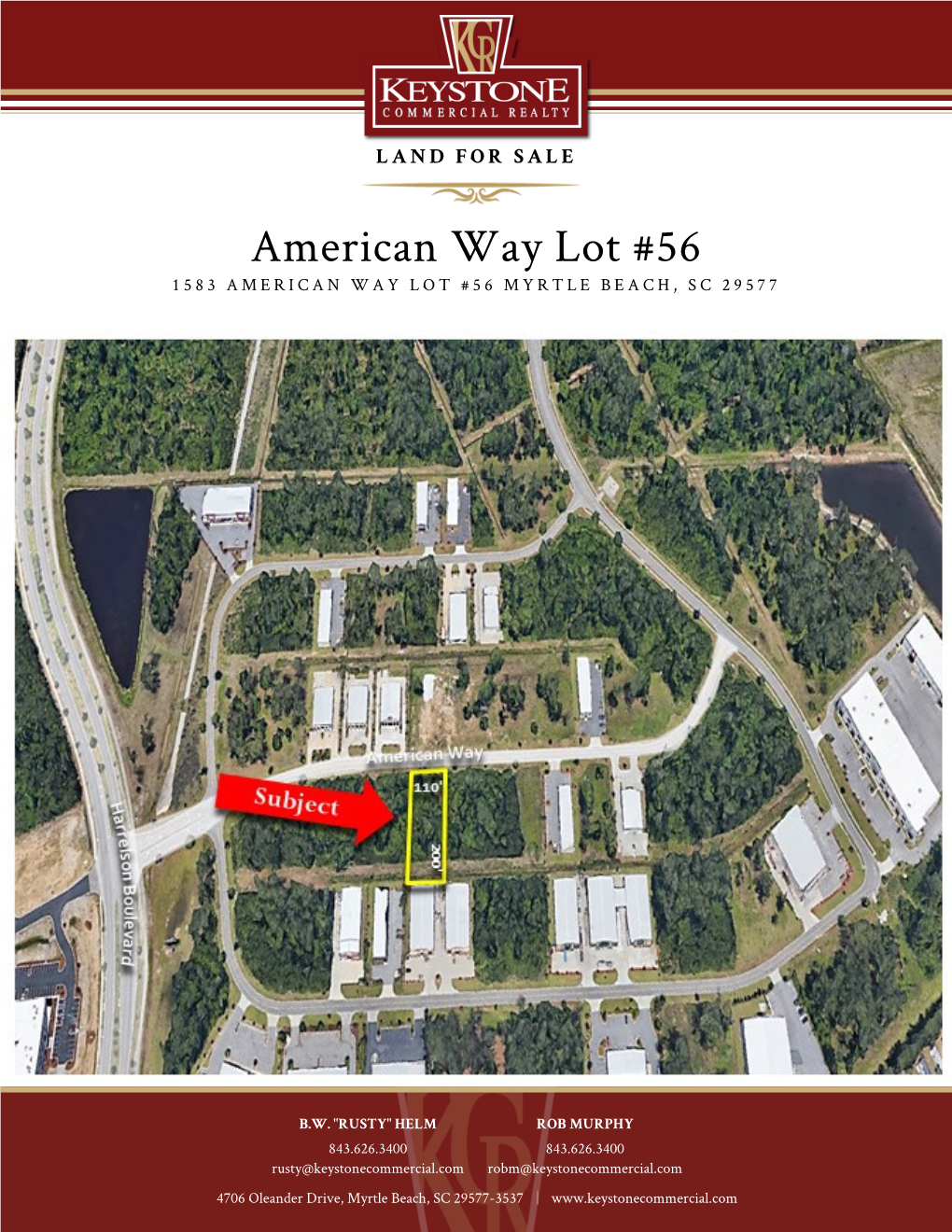 American Way Lot #56 1583 AMERICAN WAY LOT #56 MYRTLE BEACH, SC 29577