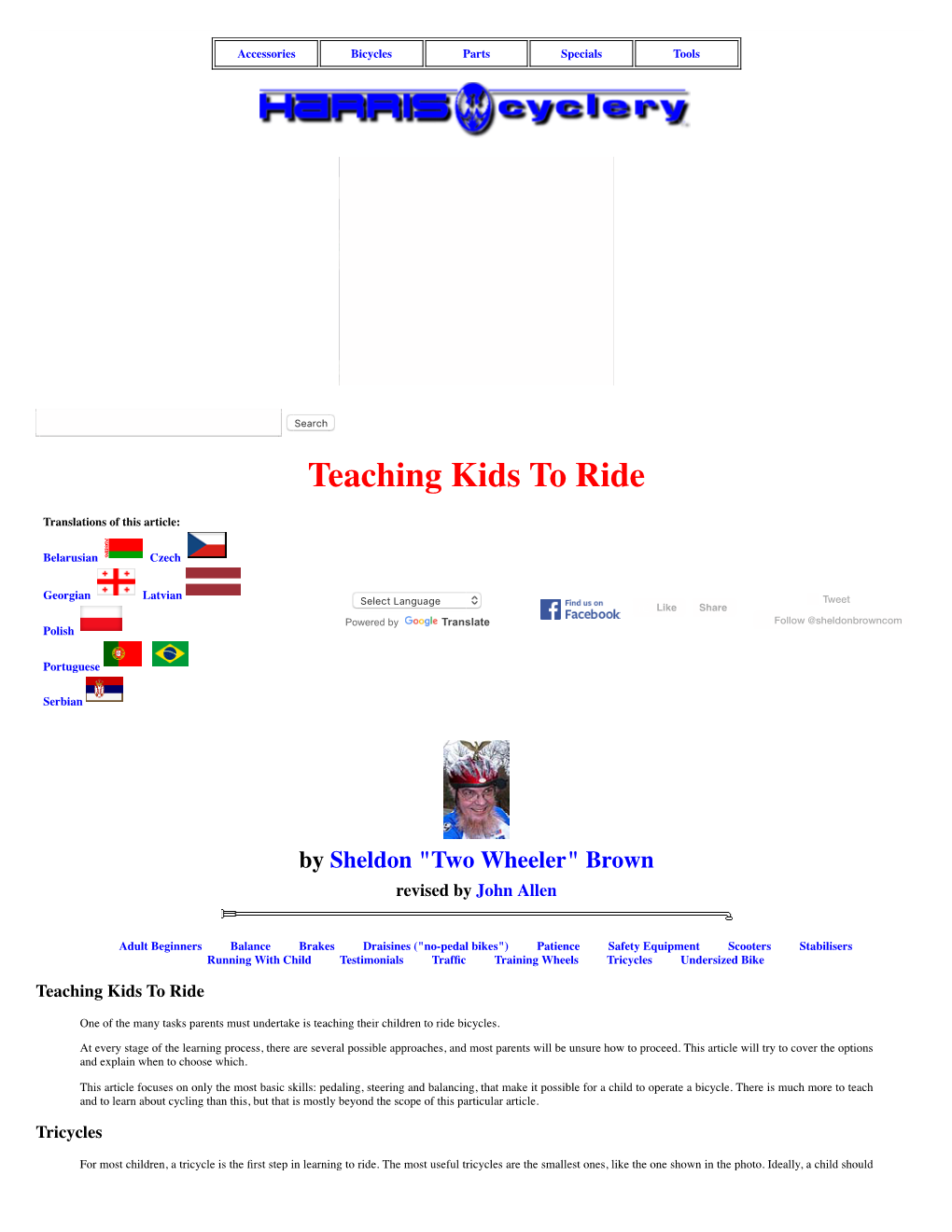 Teaching Kids to Ride