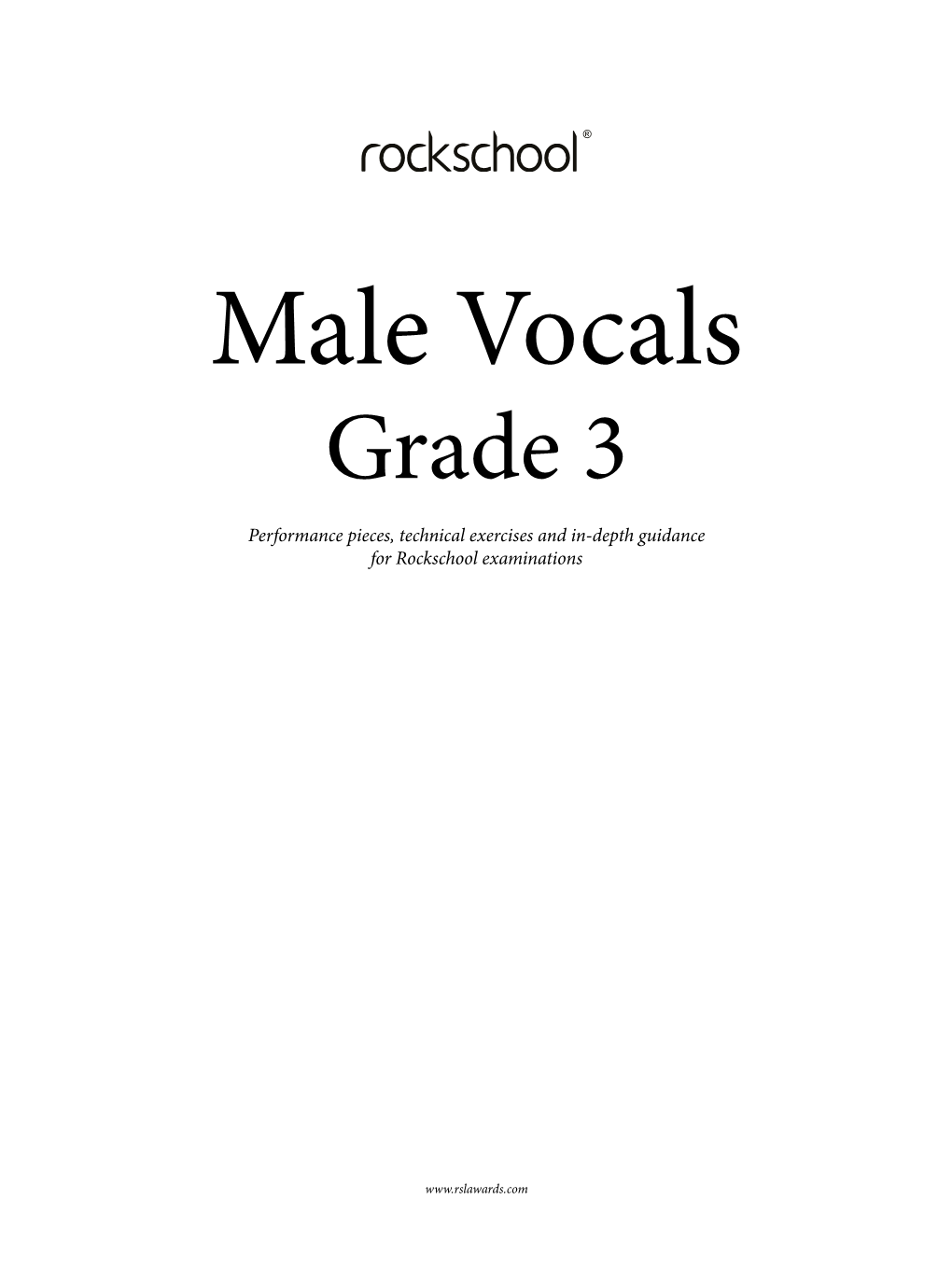 Rockschool Male Vocals Grade 3