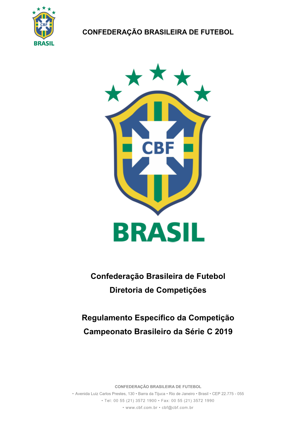 Confederação Brasileira De Futebol Diretoria De Competições