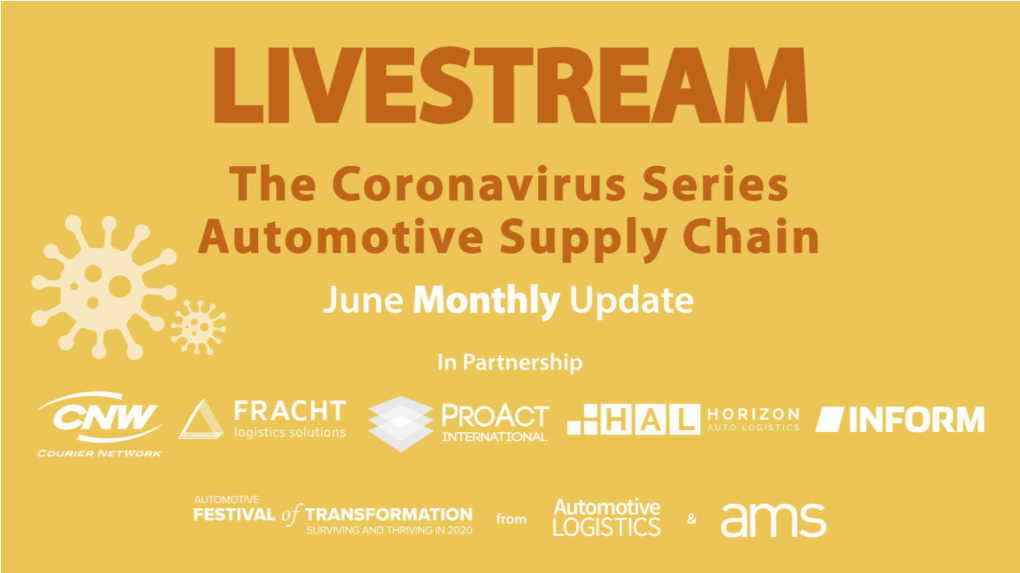 Livestream Coronavirus Series June Update Cludwig