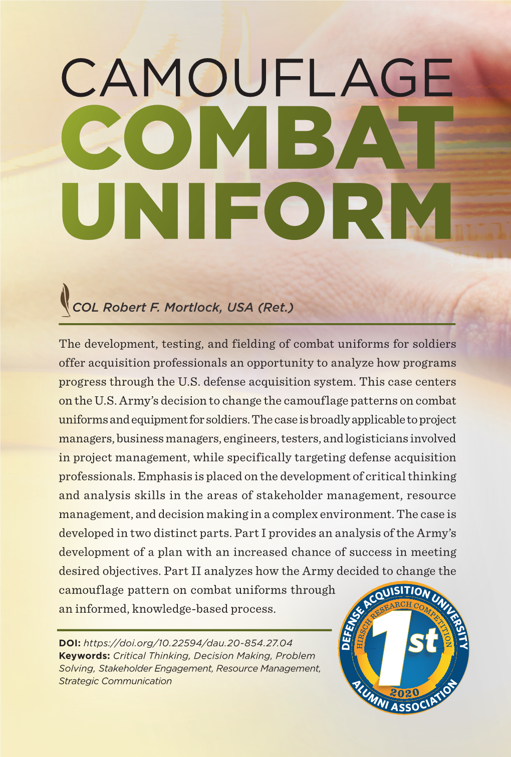 Camouflage Combat Uniform