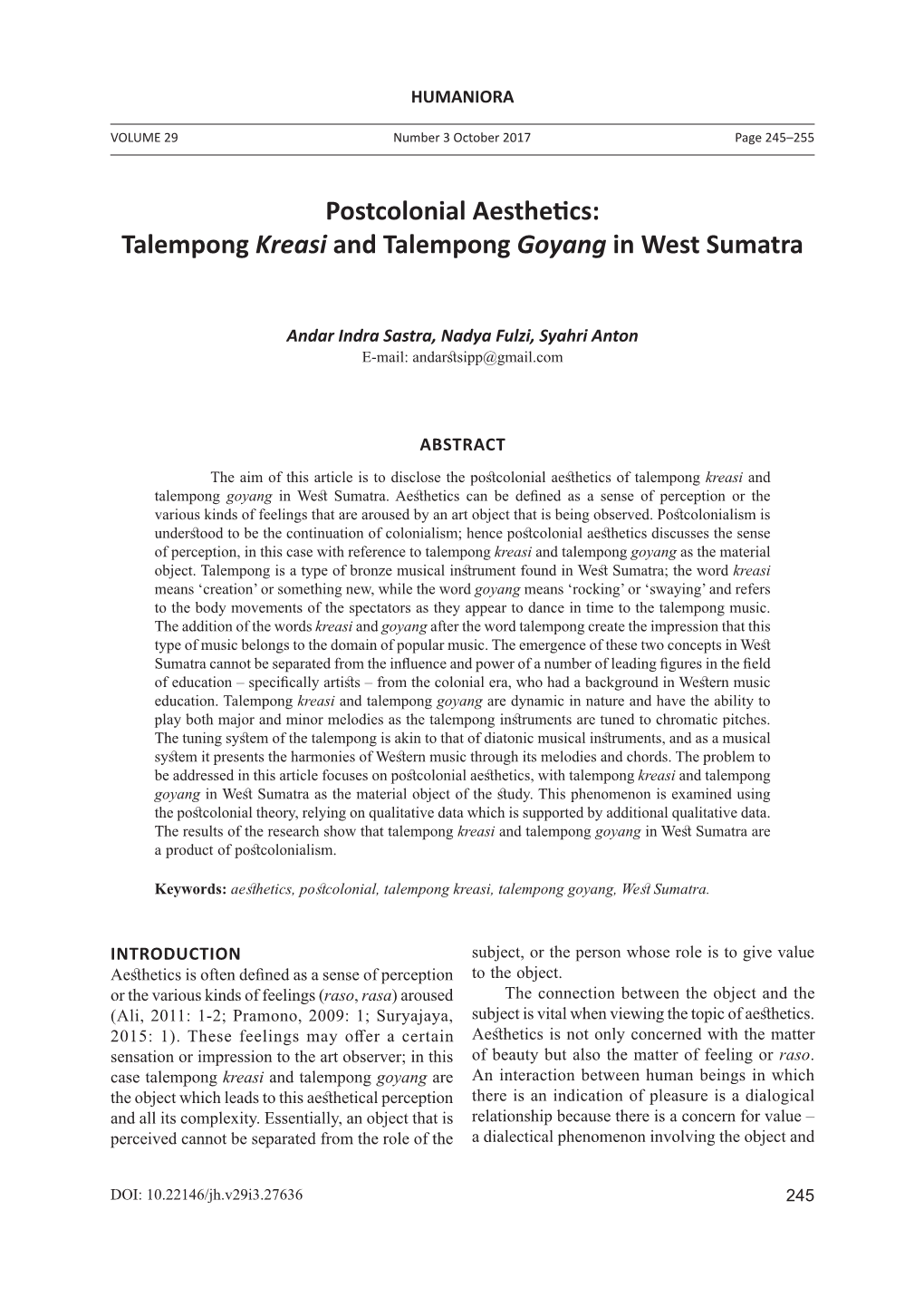 Talempong Kreasi and Talempong Goyang in West Sumatra