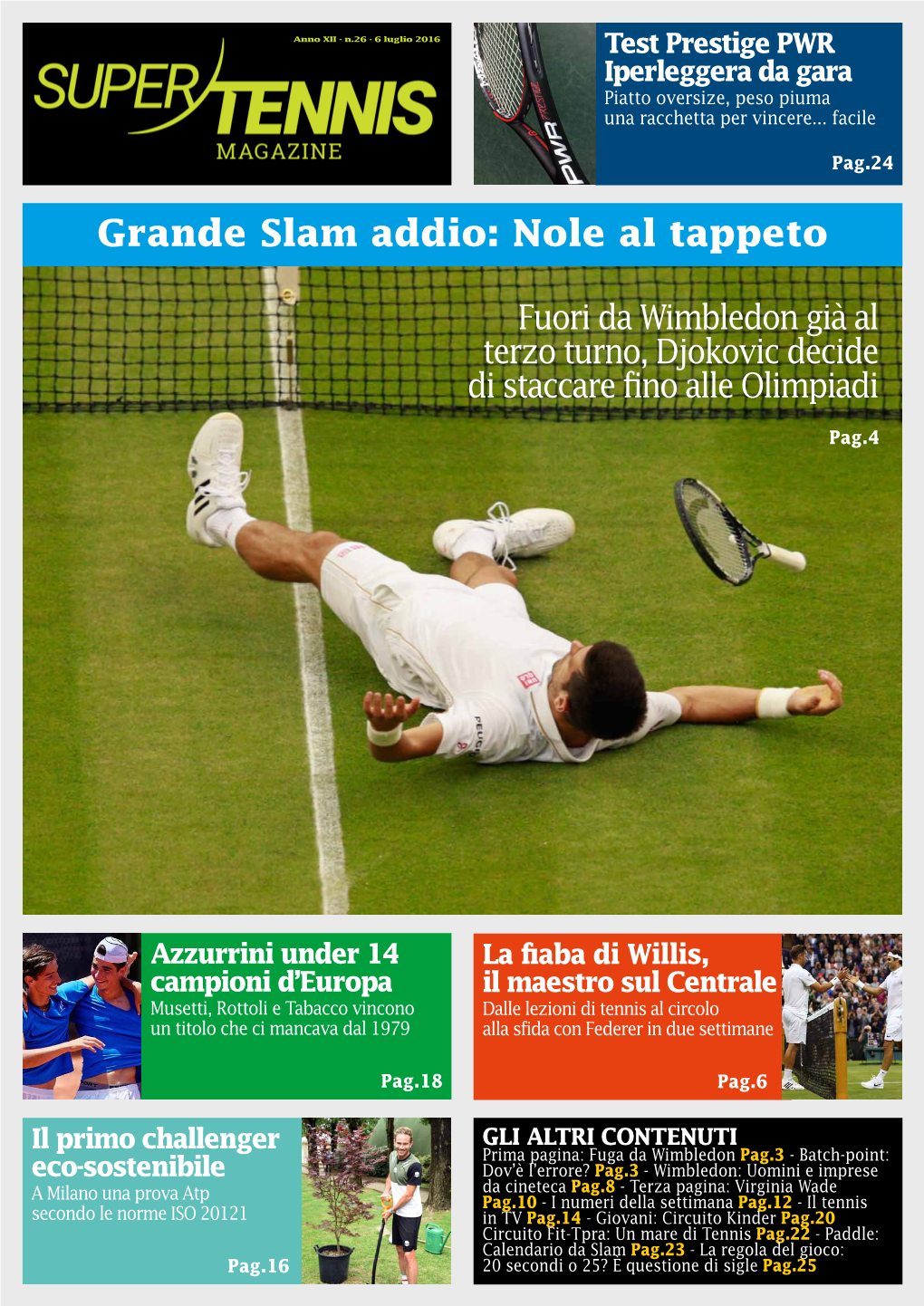 Grande Slam Addio: Nole Al Tappeto