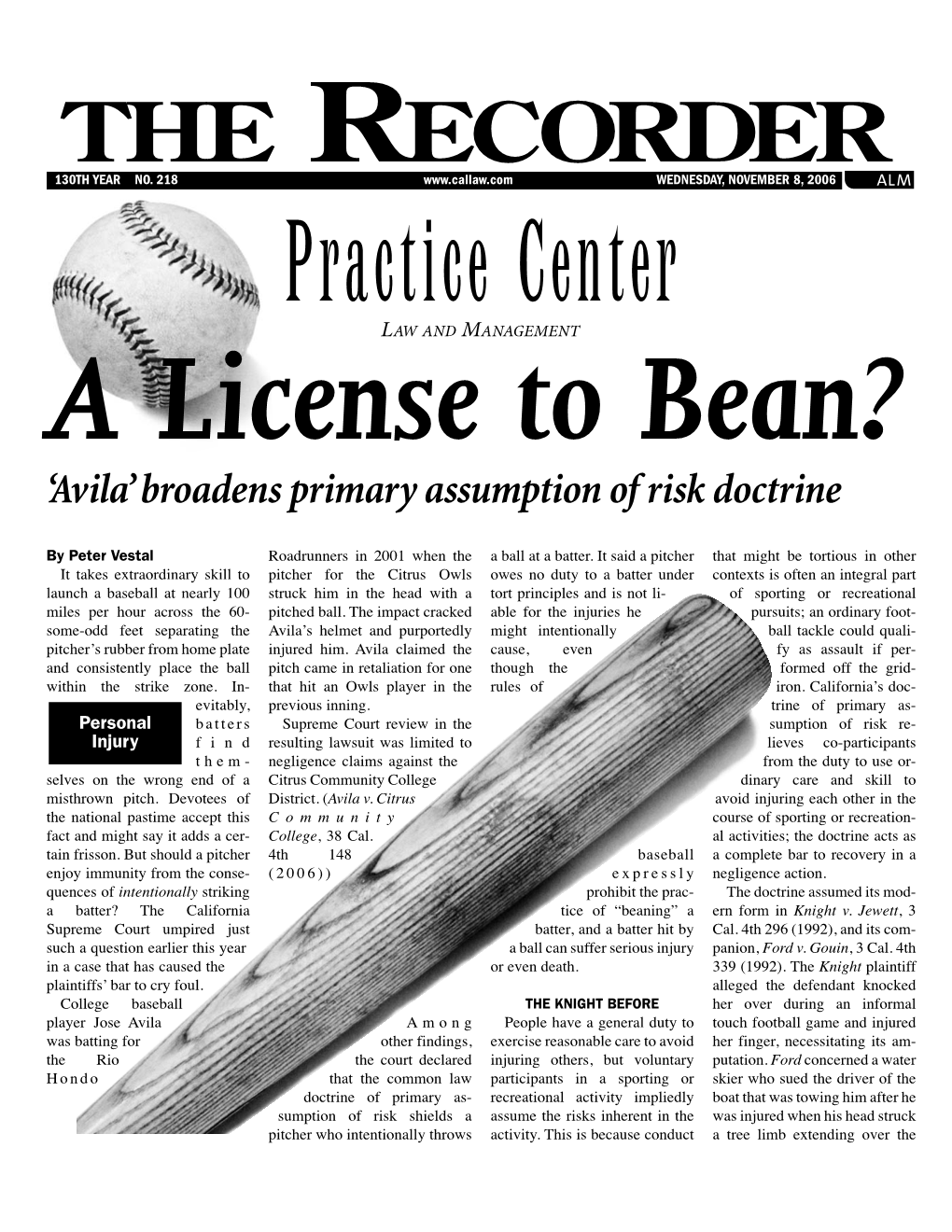 A License to Bean? –– Avila Broadens Primary