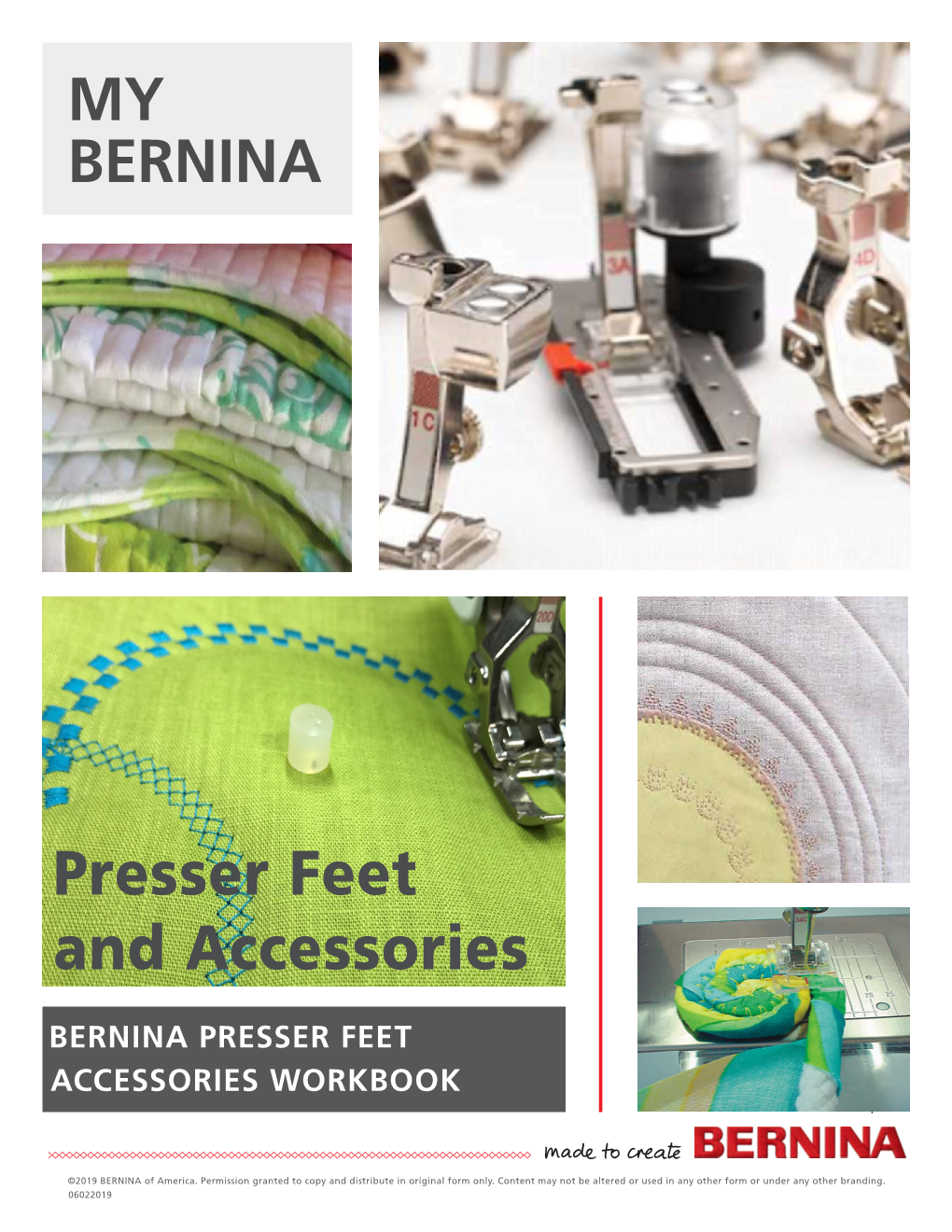 Bernina Bernina Accessories Workbook Bernina